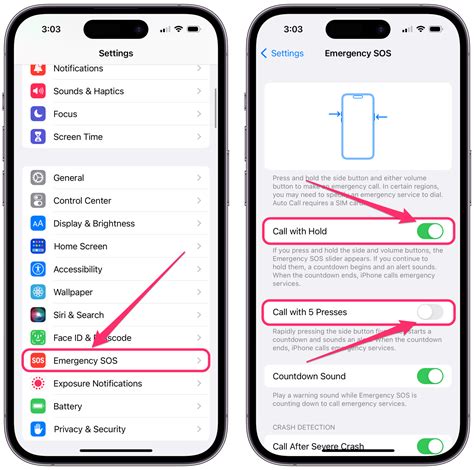 Here is how you can enable Emergency SOS on the iPhone in just a few simple steps. Menu. ... September 13, 2022 1:23 pm BST. iOS 16; iPhone; ... You can come back and turn them back off or on at ...